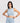 HIGH NECK TOP IN LIGHT BLUE