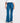 YOGA PANT WITH SIDE SPLIT IN PETROLUM