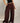 LOUNGE FLOW WIDE-LEG PANTS IN BROWN