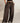 DYNAMIC WIDE LEG PANTS IN DARK BROWN