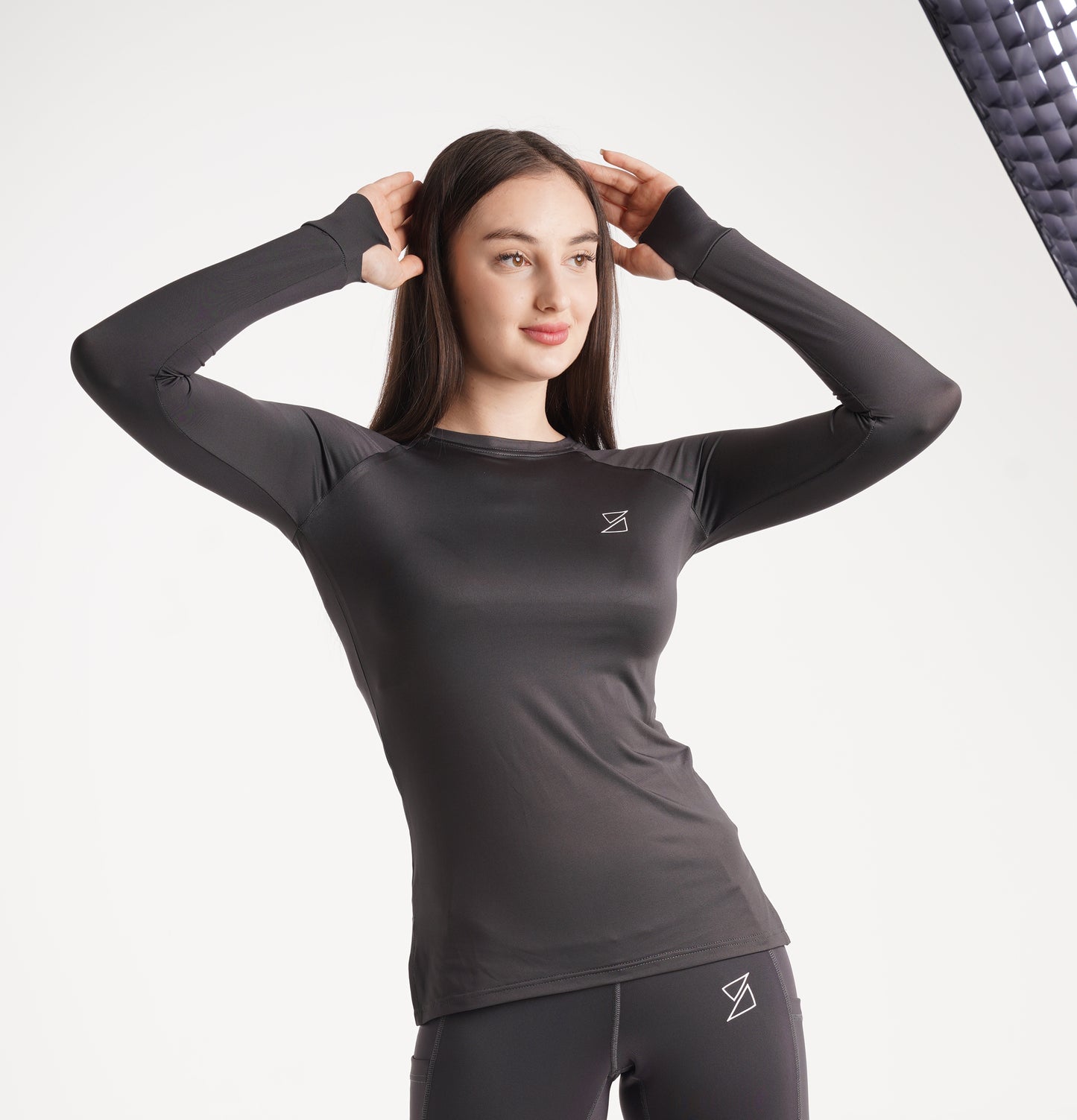 SLIM FIT DRI-FIT LONG SLEEVE IN GRAY