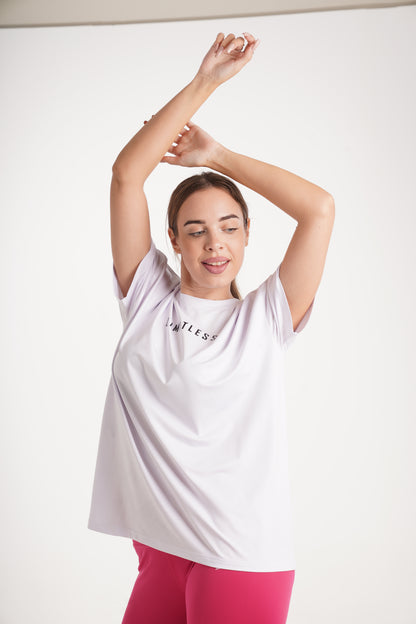 WHITE DRI-FIT OVERSIZE TEE