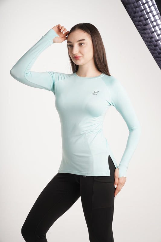 SLIM FIT DRI-FIT LONG SLEEVE IN 
AQUA